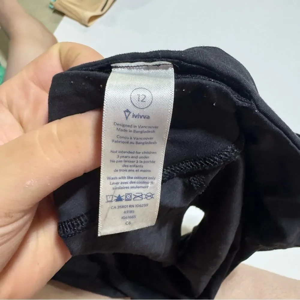 Ivivva Lululemon Black Activewear Leggings